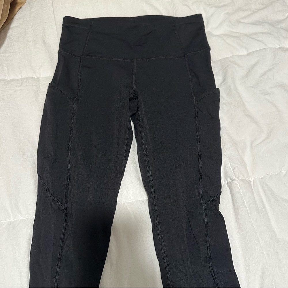 Black fast and free lulu leggings